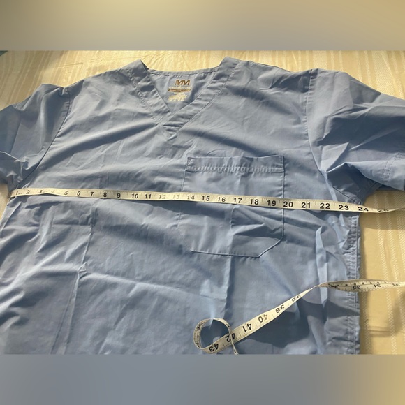 Light Blue Men's Medelita Scrub Set Dri Release elastic Waist with Drawstring-L - Picture 10 of 10